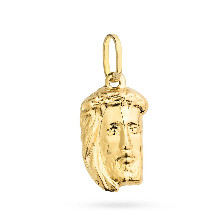 Goldmedaillon Anhänger mit Jesus Christus