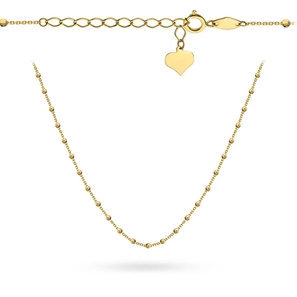 Zlatý náhrdelník s perlovými korálky