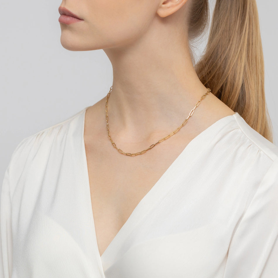 Goldkette Ankerkette mit breiten Gliedern