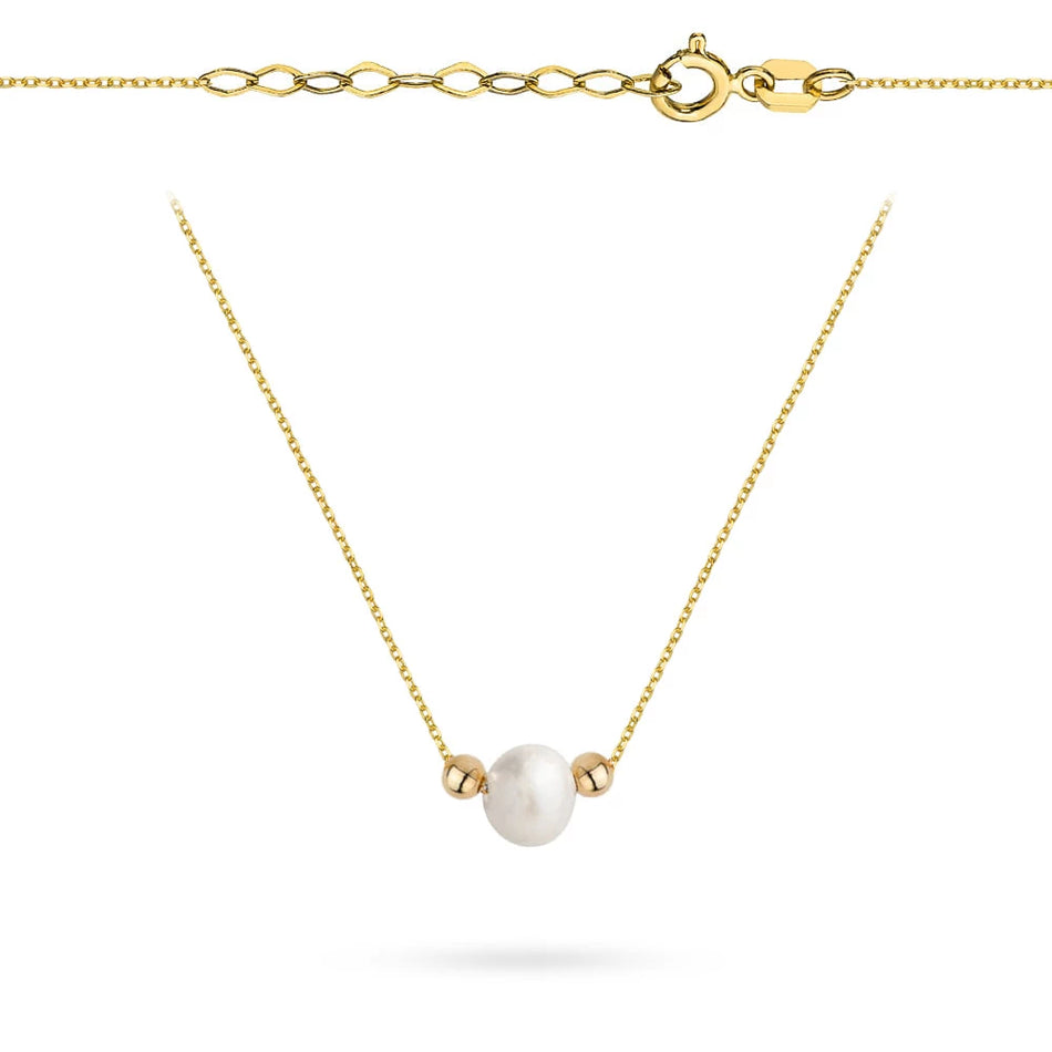 Goldkette mit Perle und Perlenkette