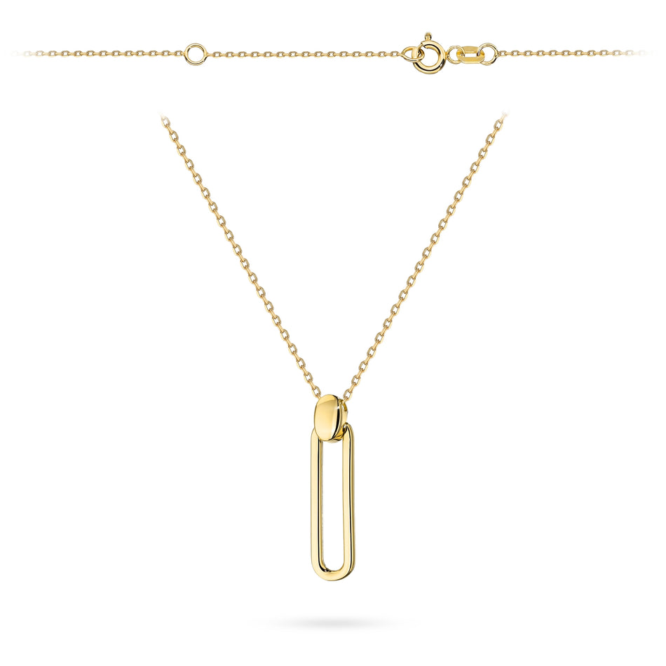 Zlatý náhrdelník s velkým článkem