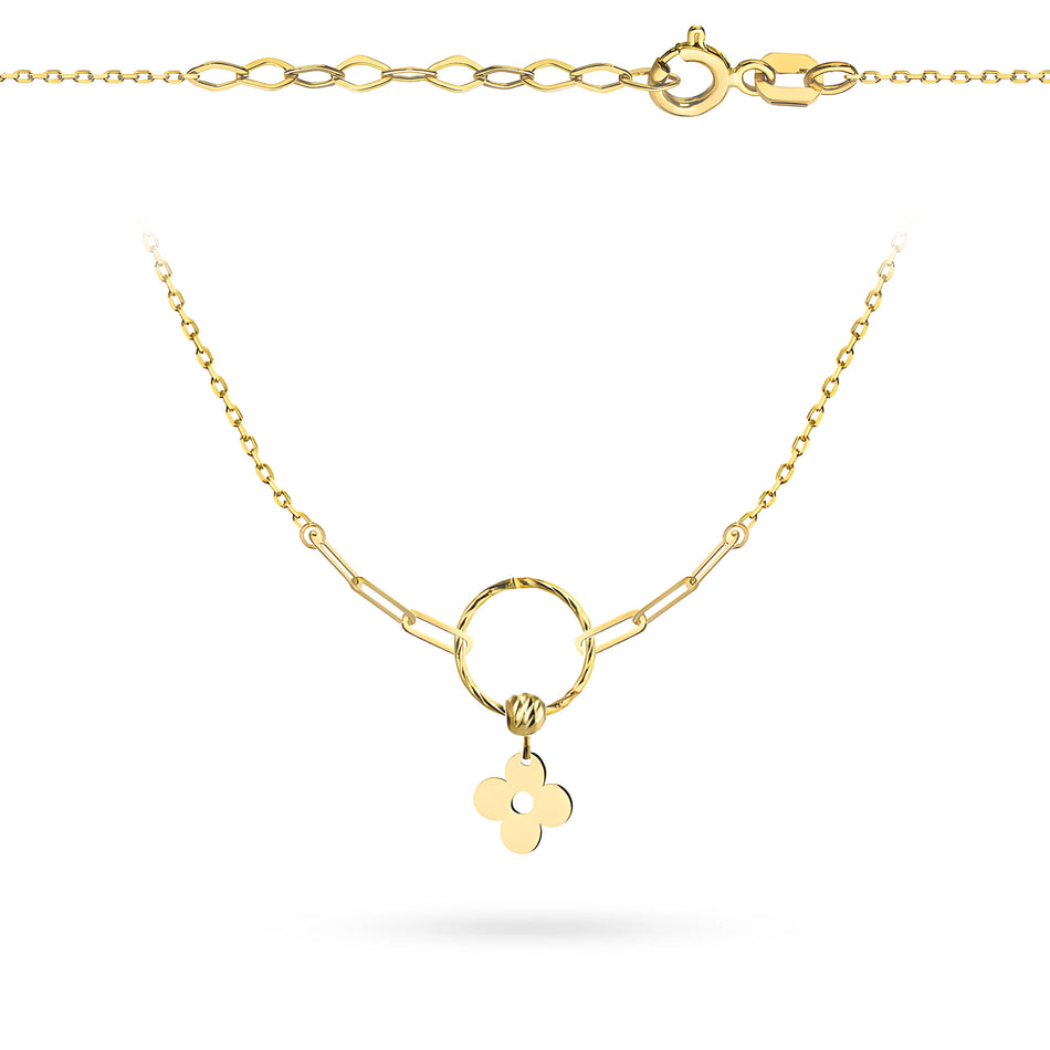 Goldkette mit Blume