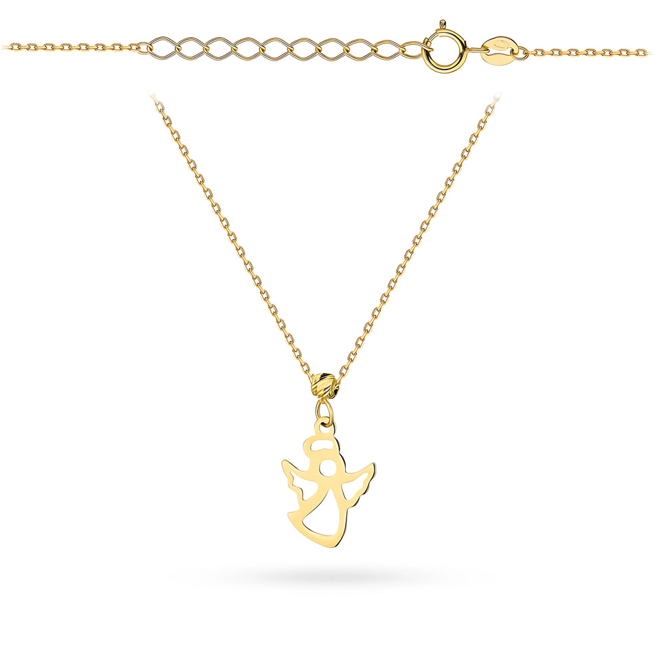 Goldkette mit Engel-Perle