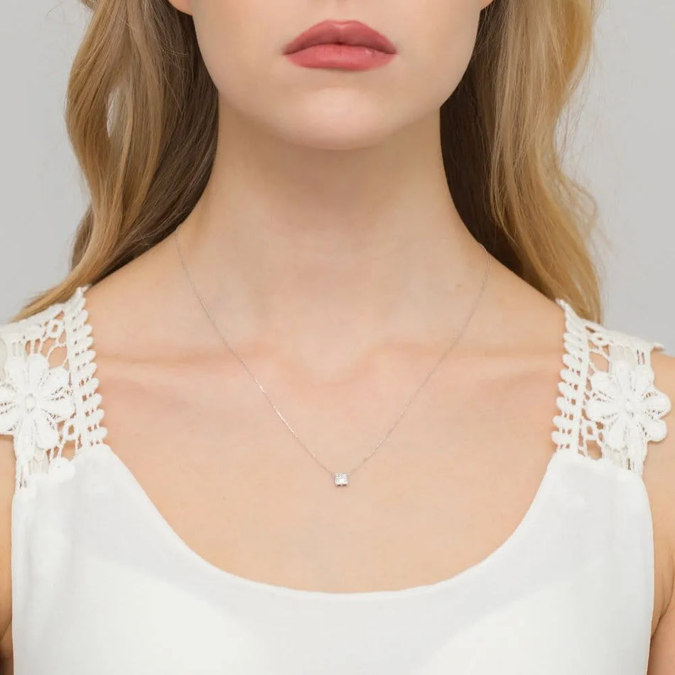 Goldkette mit 0,08 ct Diamanten