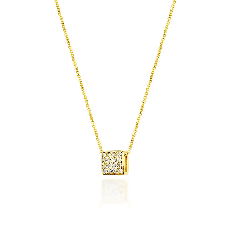Goldkette mit 0,08 ct Diamanten