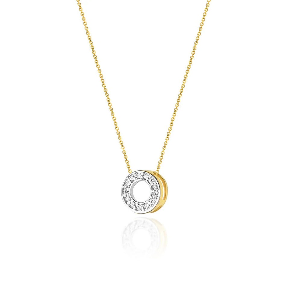Goldkette mit 0,065 ct Diamanten