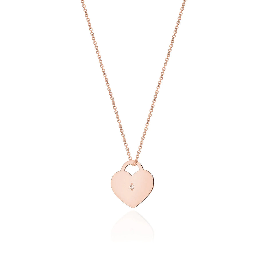 Zlatý náhrdelník s diamantom 0,005 ct