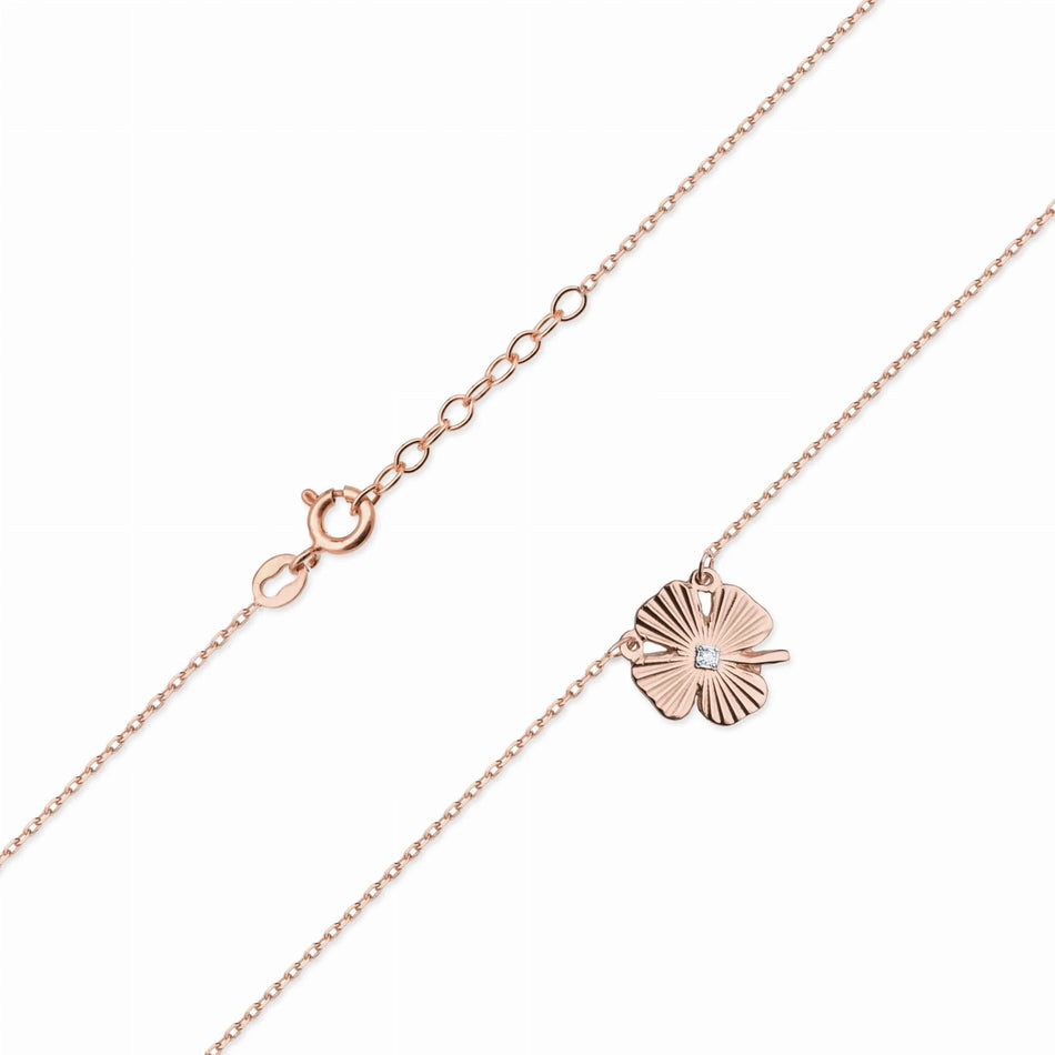 Zlatý náhrdelník s diamantom 0,005 ct