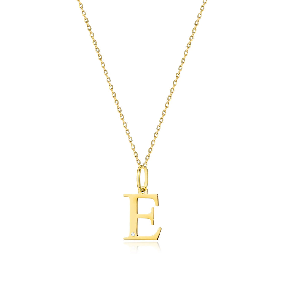 Goldkette mit 0,005ct Diamant Brief E