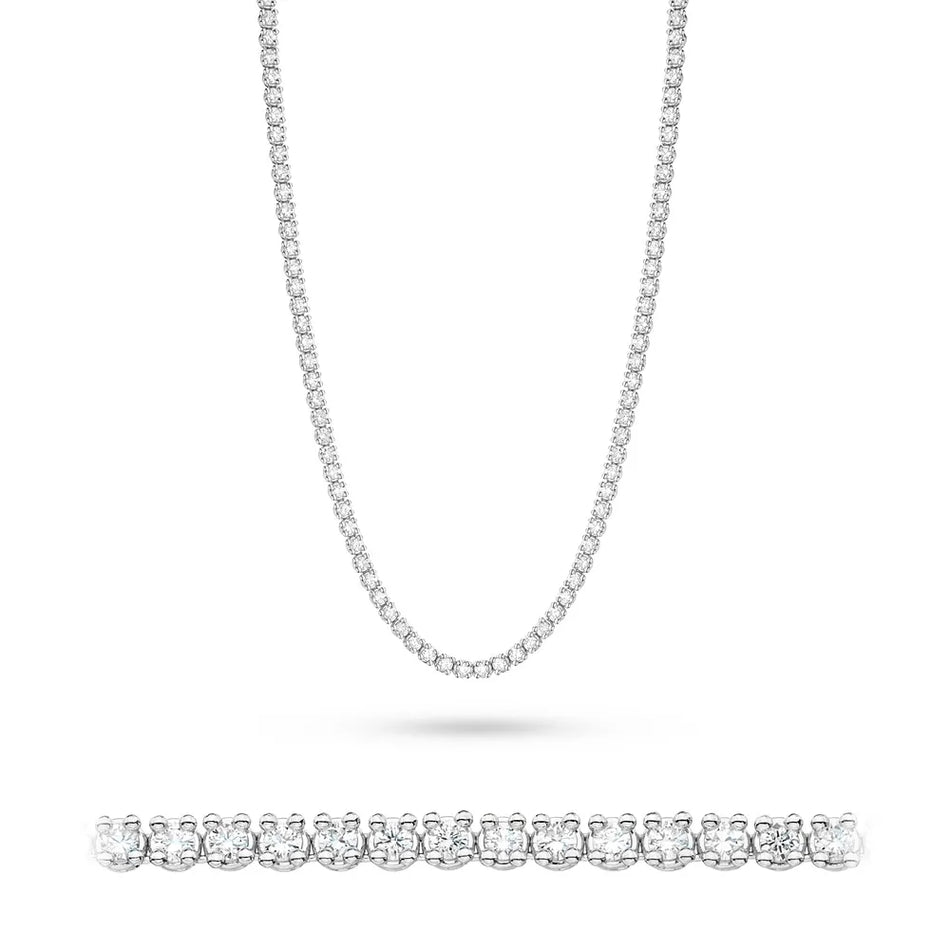 Gold Necklace with 6.90ct Diamonds