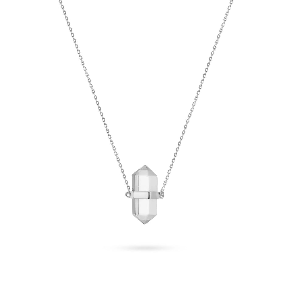 Silber Halskette Kristall