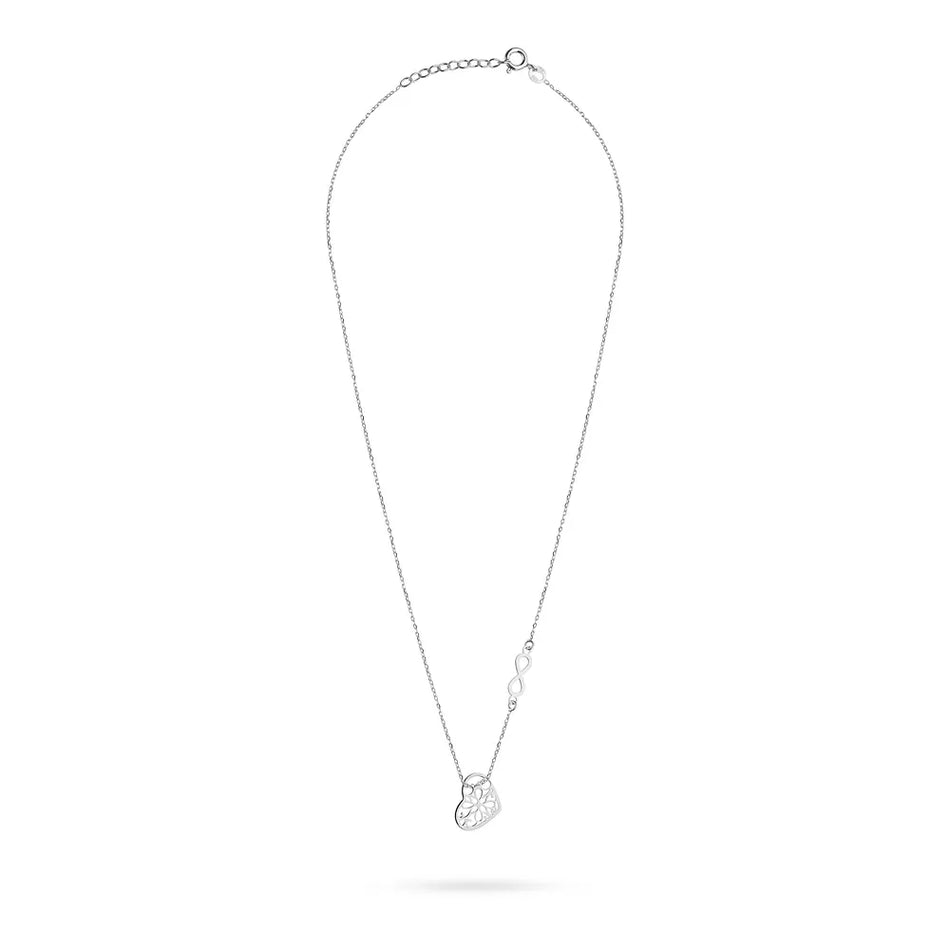 Stříbrný náhrdelník srdce
