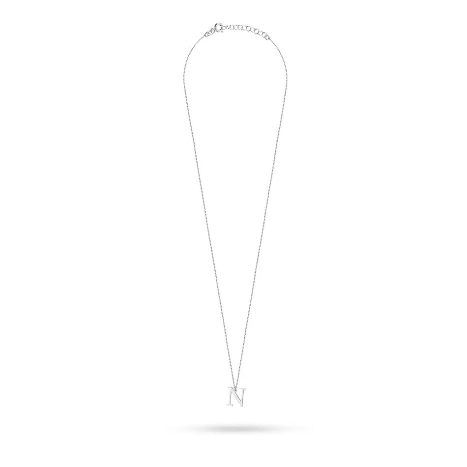 Stříbrný náhrdelník Písmeno N