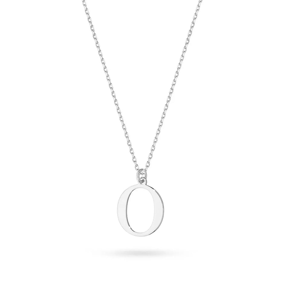Stříbrný náhrdelník Písmeno O