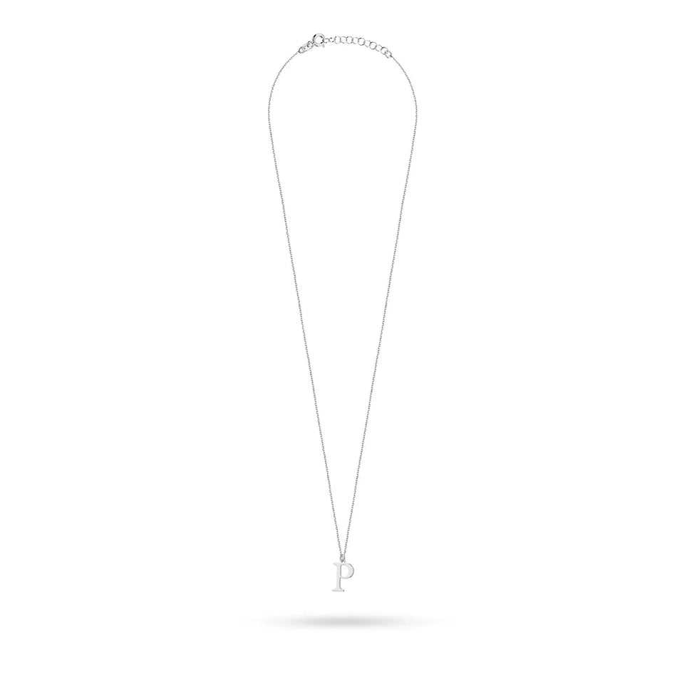 Stříbrný náhrdelník Písmeno P