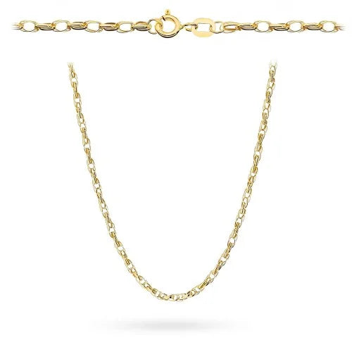 Goldkette Doppelter Ovaler Rundankerkette 3.0 mm