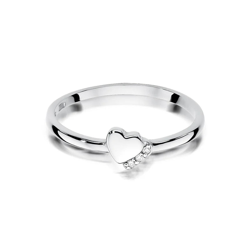 Goldring mit 0,015 ct Diamanten