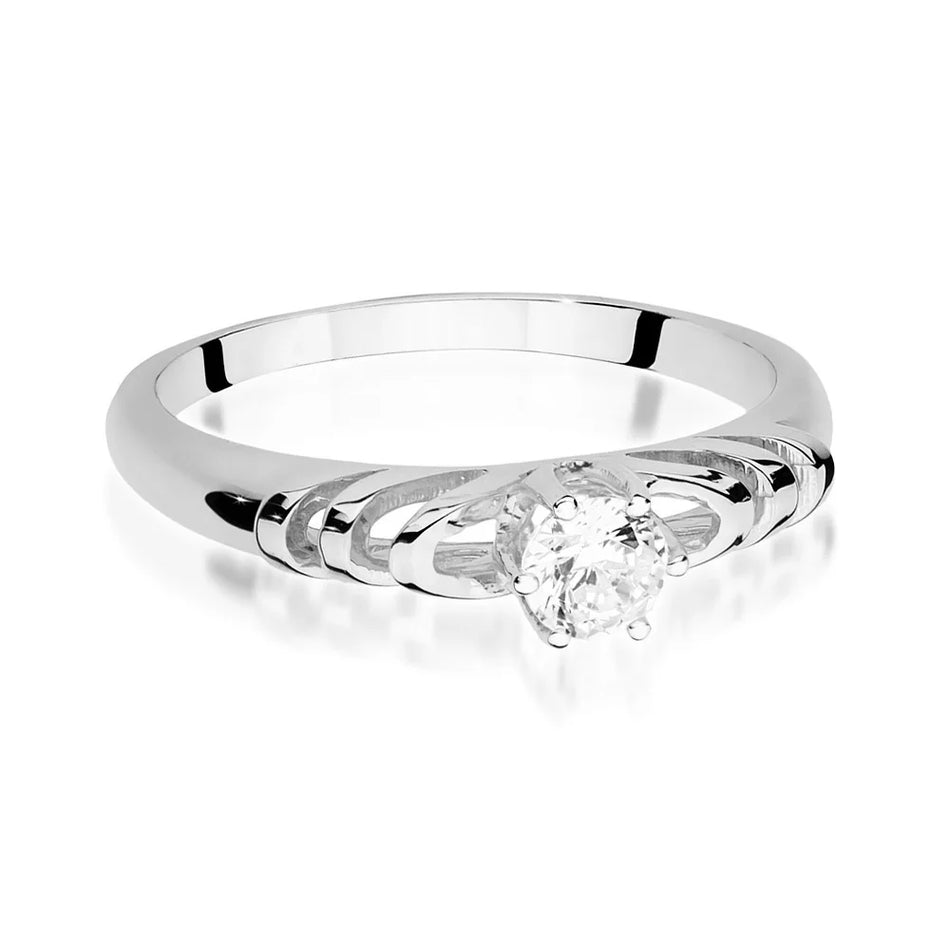 Goldring mit 0,15 ct Diamant