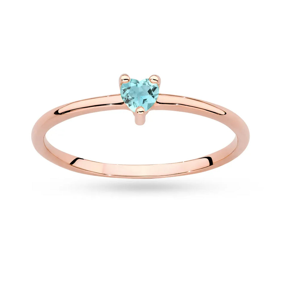 Zlatý prsteň s topásom 0,12 ct