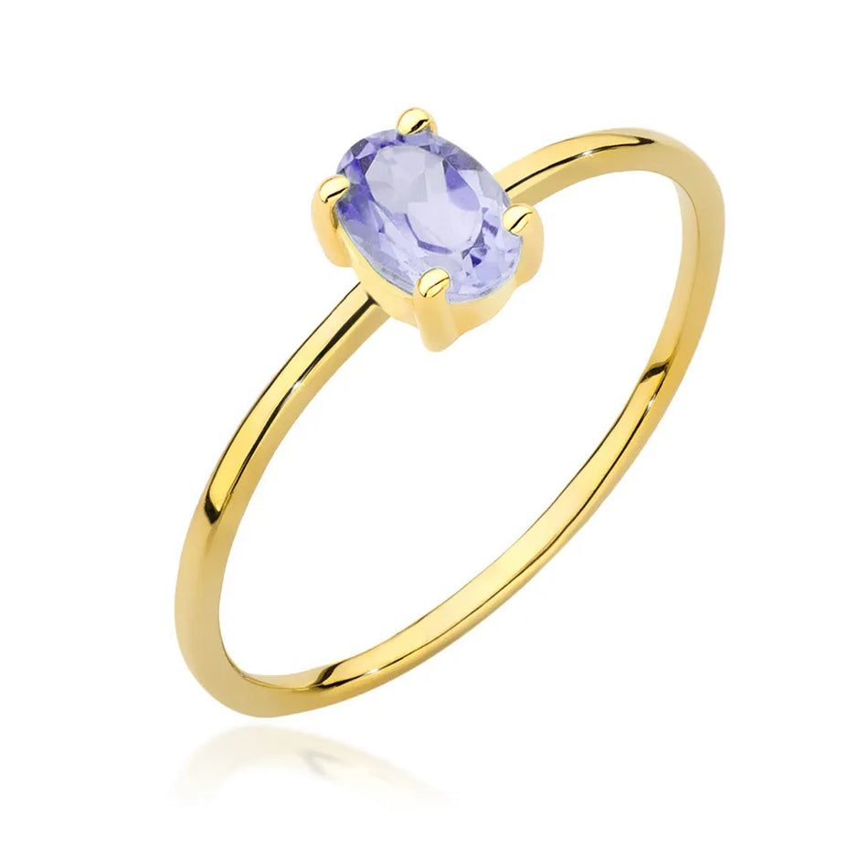 Zlatý prsten s 0,40ct tanzanitem