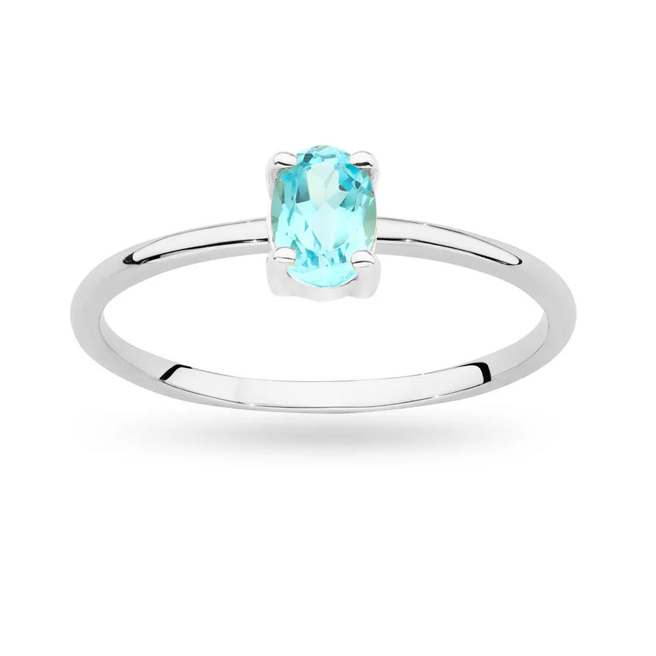 Zlatý prsteň s topásom 0,50 ct