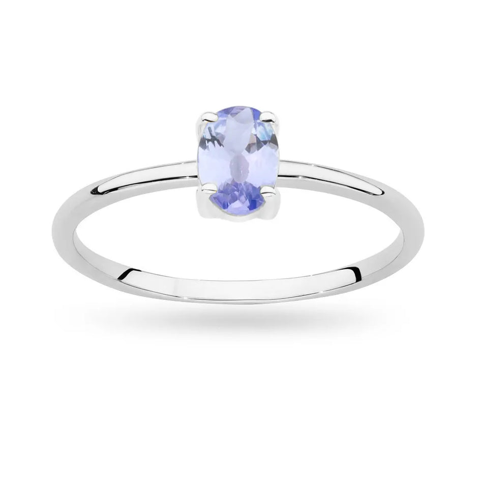 Zlatý prsteň s 0,40 ct tanzanitom