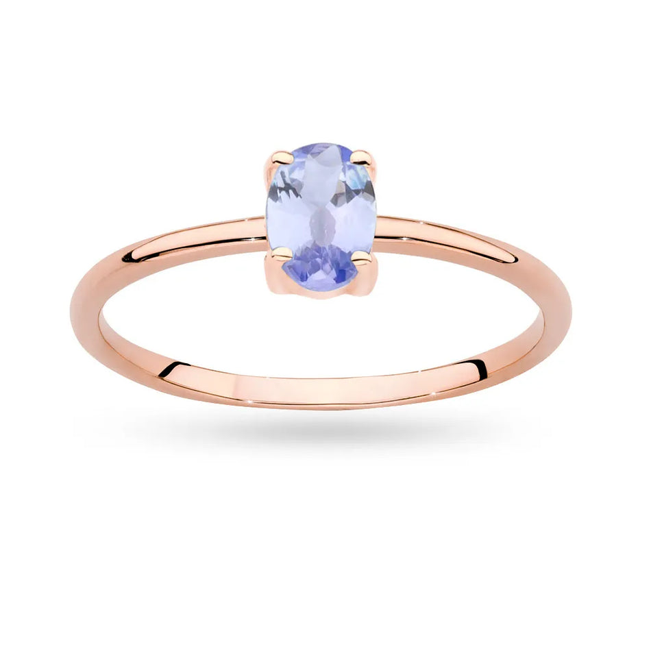 Zlatý prsteň s 0,40 ct tanzanitom