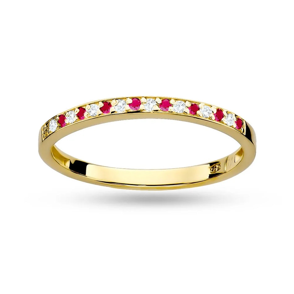 Goldring mit Zirkonia