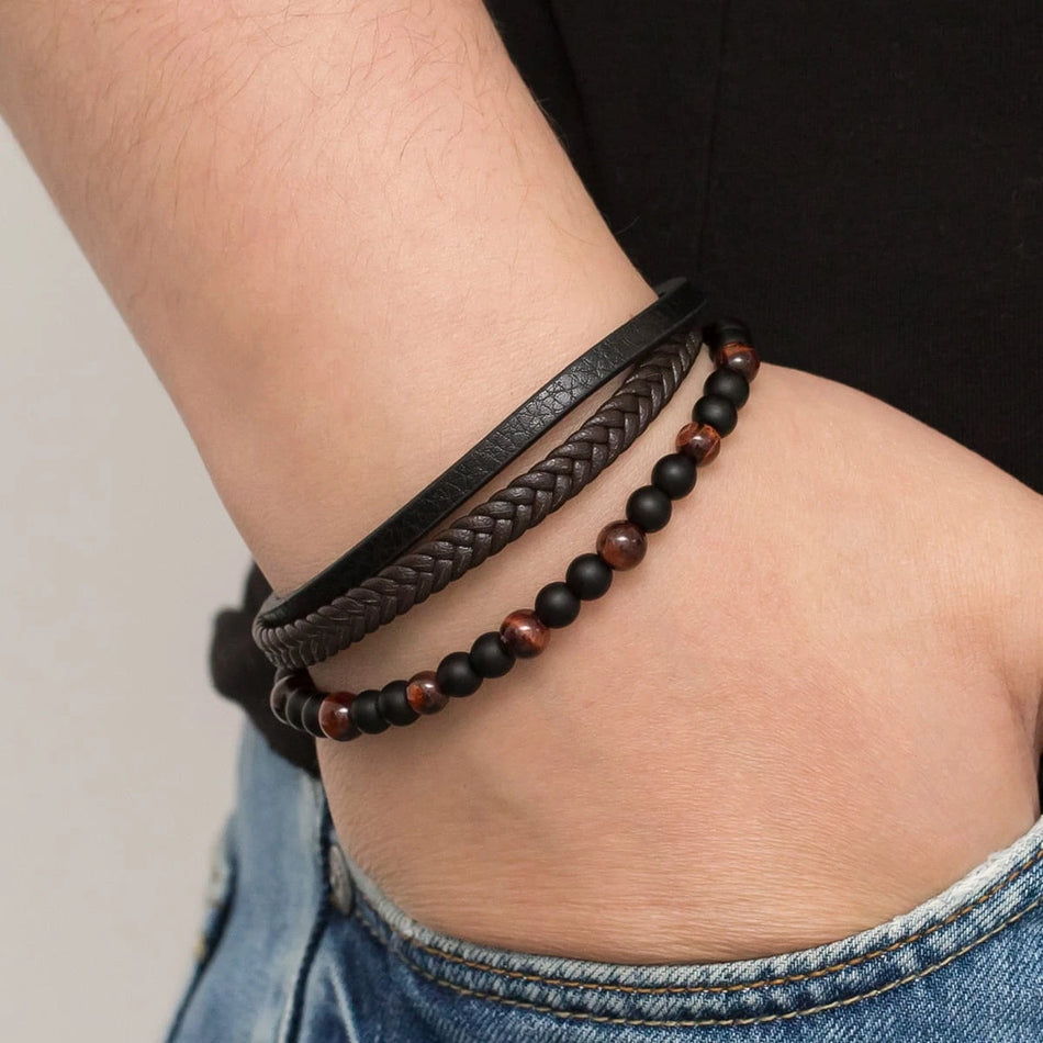 Herren Leder Armband
