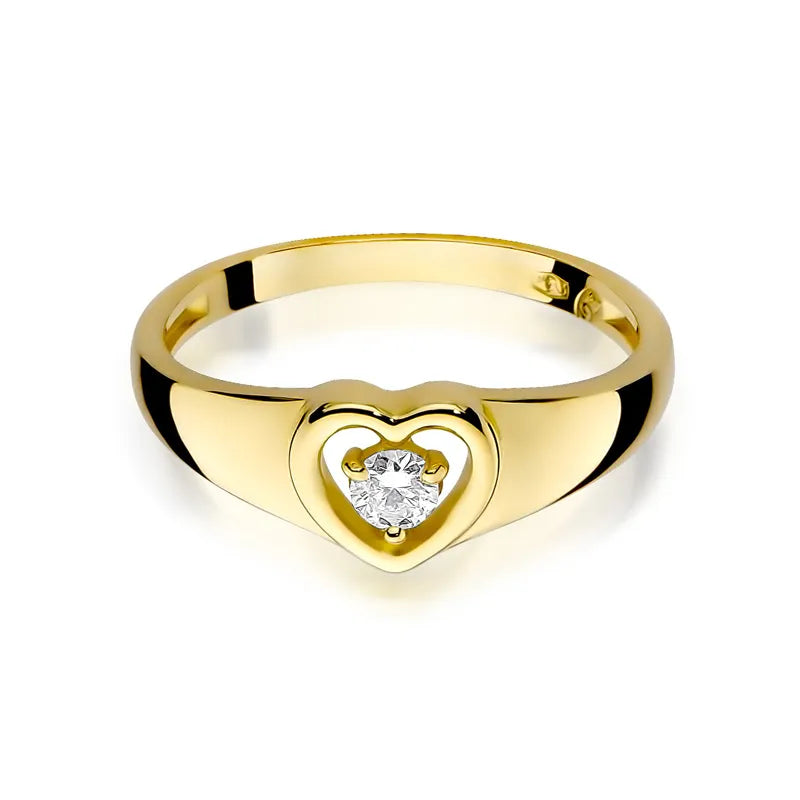 Gold Ring with 0.10ct Diamond