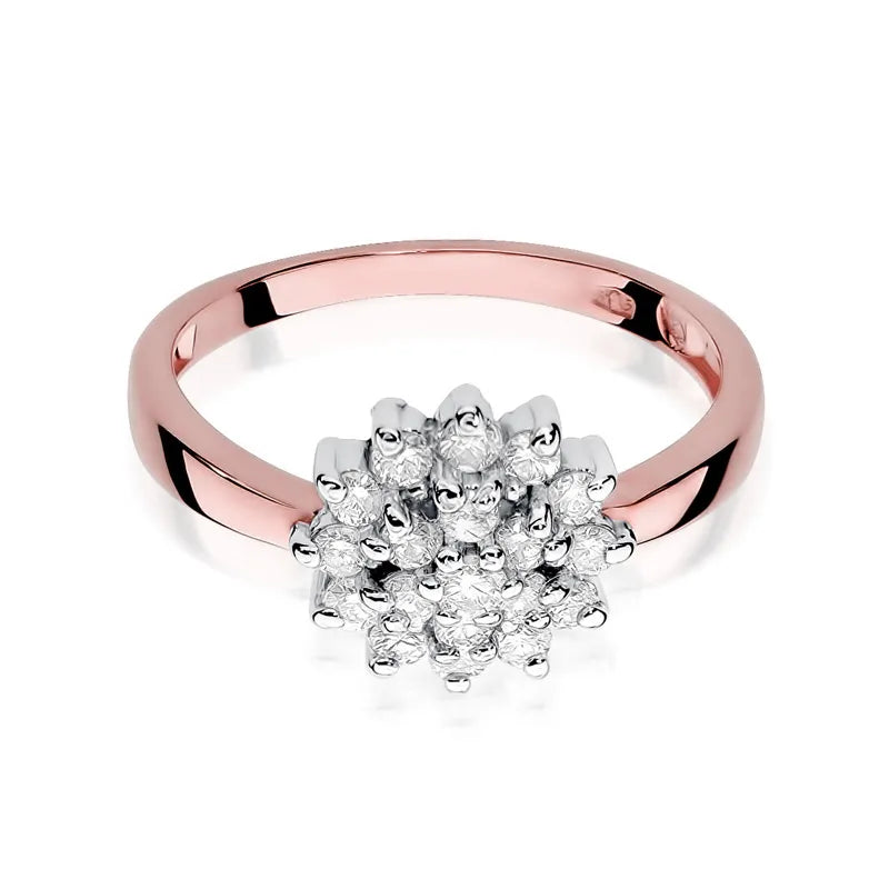 Goldring mit 0,40 ct Diamanten