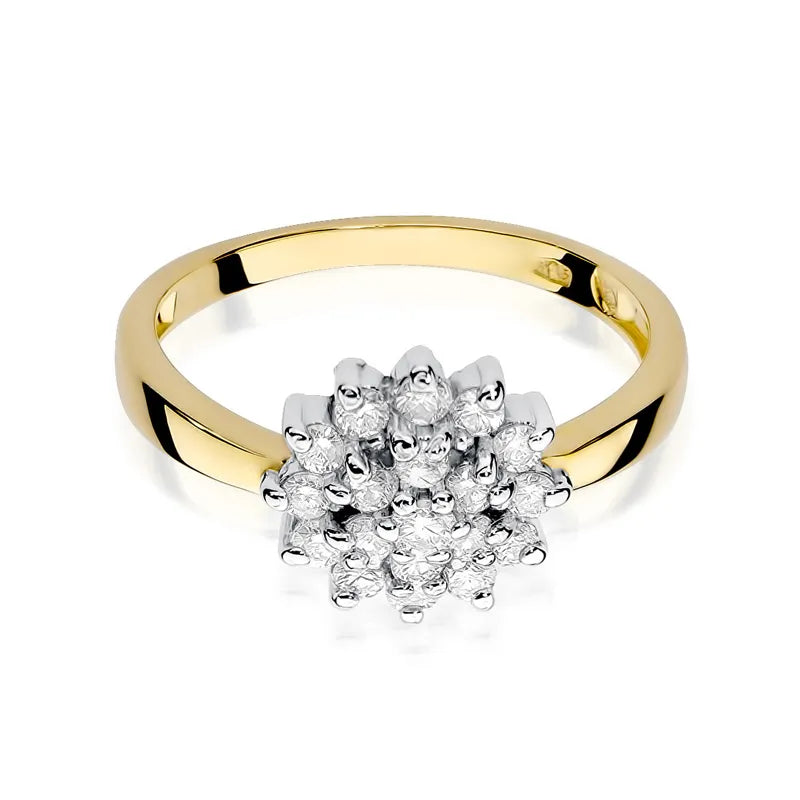 Goldring mit 0,40 ct Diamanten