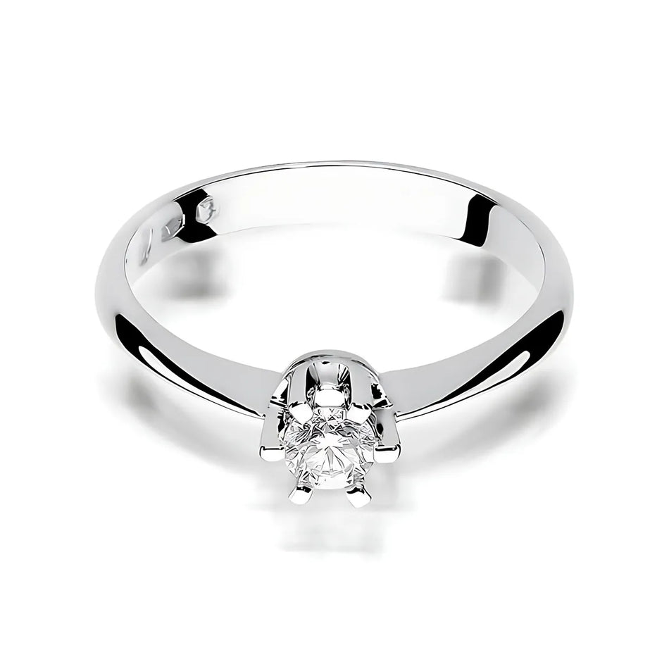 Goldring mit 0,25 ct Diamant