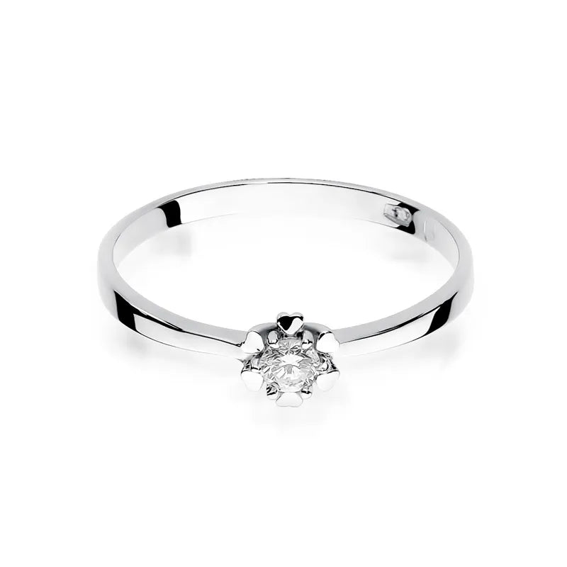 Goldring mit 0,10 ct Diamant