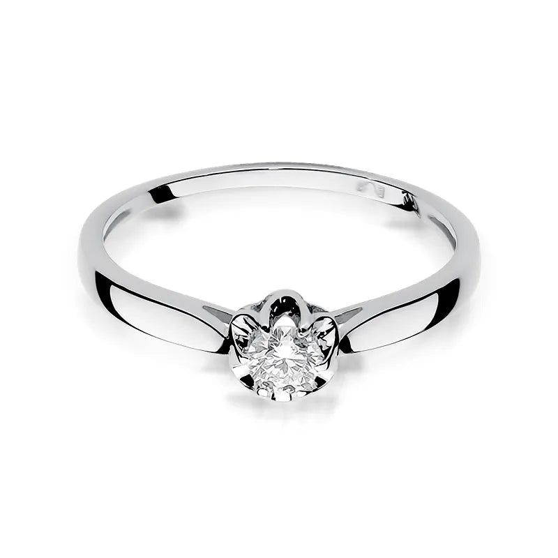 Goldring mit 0,15 ct Diamant