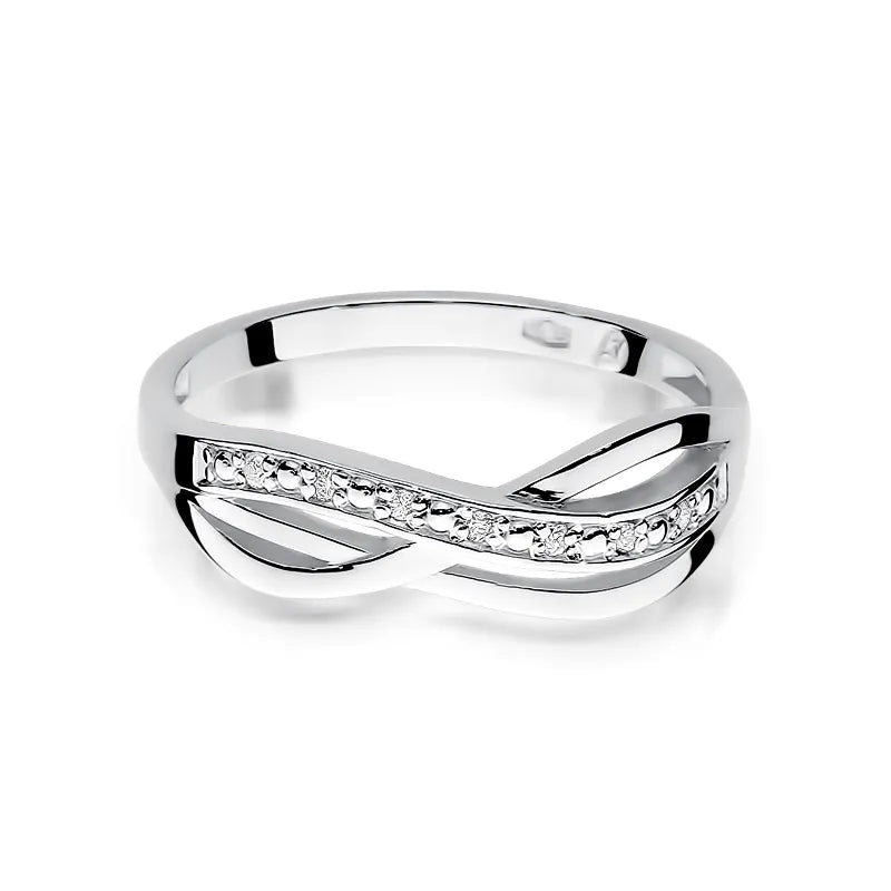 Gold Ring with 0.06ct Diamonds