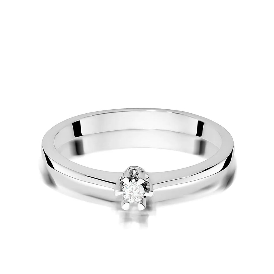 Goldring mit 0,04 ct Diamant