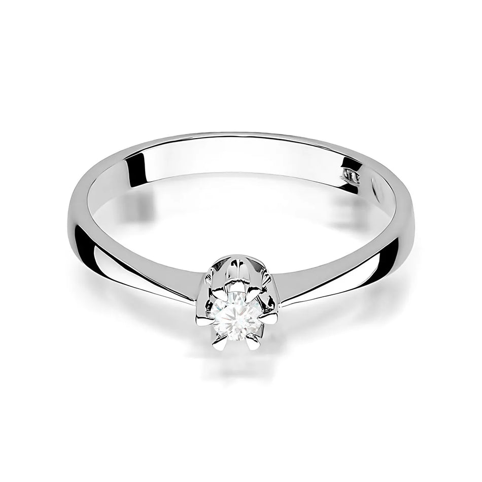 Goldring mit 0,08 ct Diamant