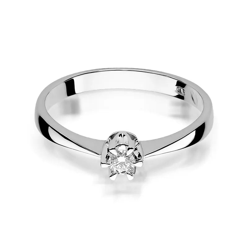 Goldring mit 0,15 ct Diamant
