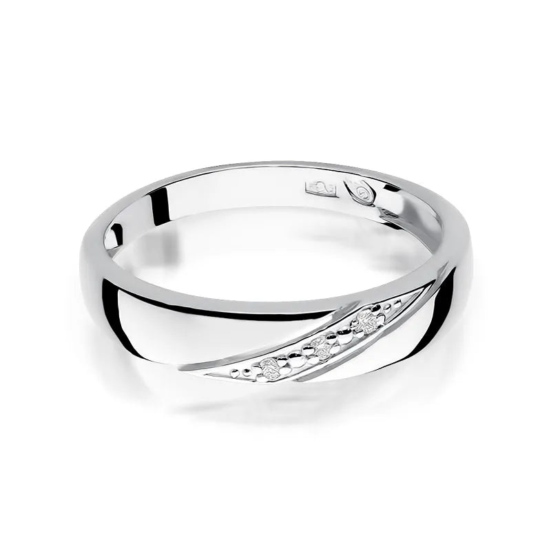 Gold Ring with 0.015ct Diamonds