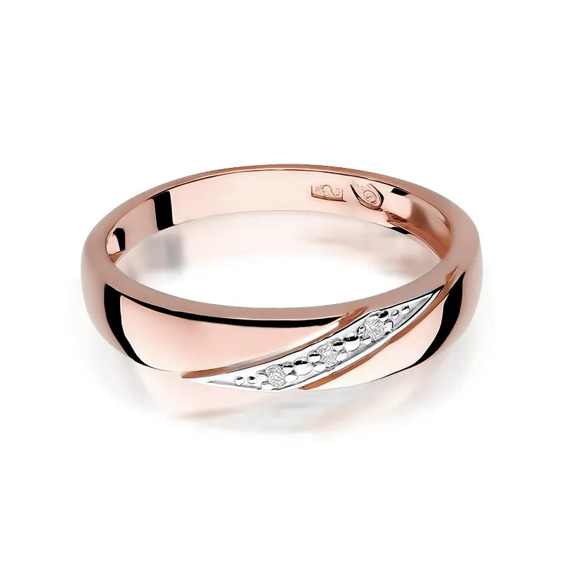 Gold Ring with 0.015ct Diamonds