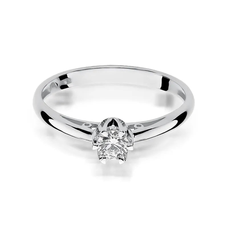 Goldring mit 0,15 ct Diamant