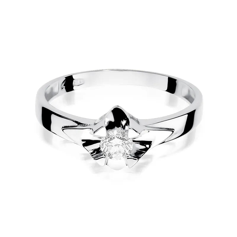 Goldring mit 0,30 ct Diamant