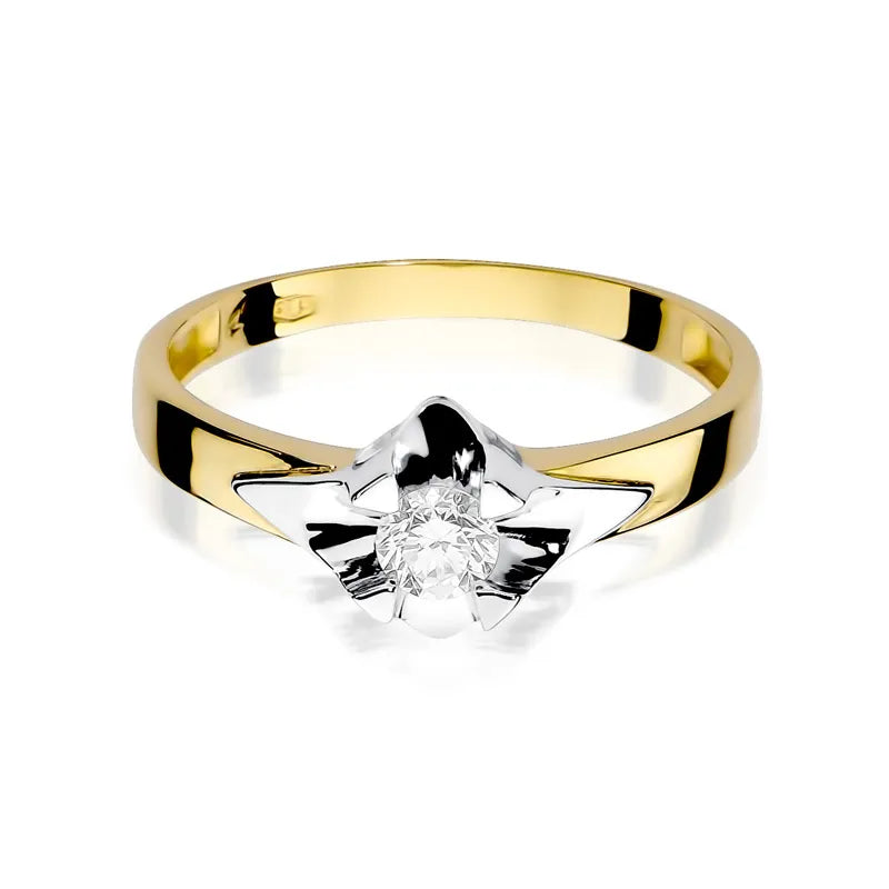 Goldring mit 0,30 ct Diamant
