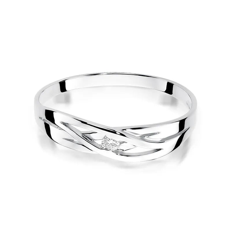 Goldring mit 0,04 ct Diamant