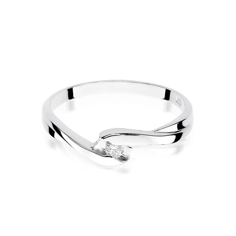 Goldring mit 0,05 ct Diamant