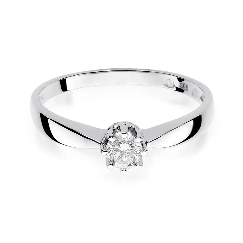 Goldring mit 0,15 ct Diamant