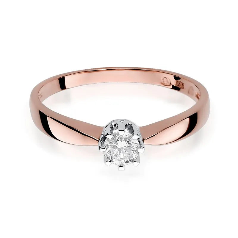 Goldring mit 0,15 ct Diamant