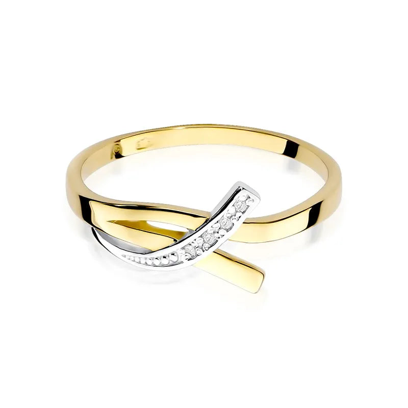 Gold Ring with 0.02ct Diamonds
