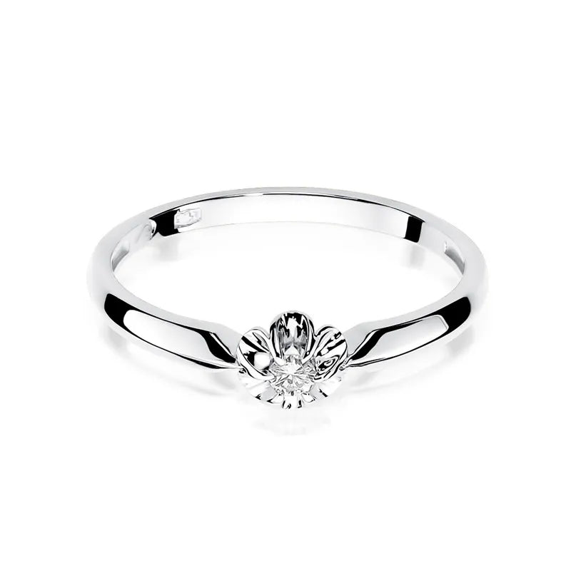 Goldring mit 0,04 ct Diamant